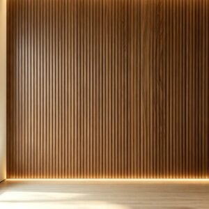 Beautiful Brown Wood-Color Wall Panels for Modern Interior Design