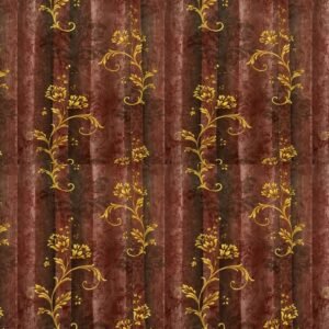 Burgundy & Gold Floral Vine 10-Inch PVC Wall Panel